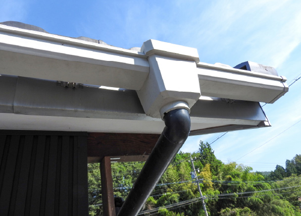 雨樋、雪止工事